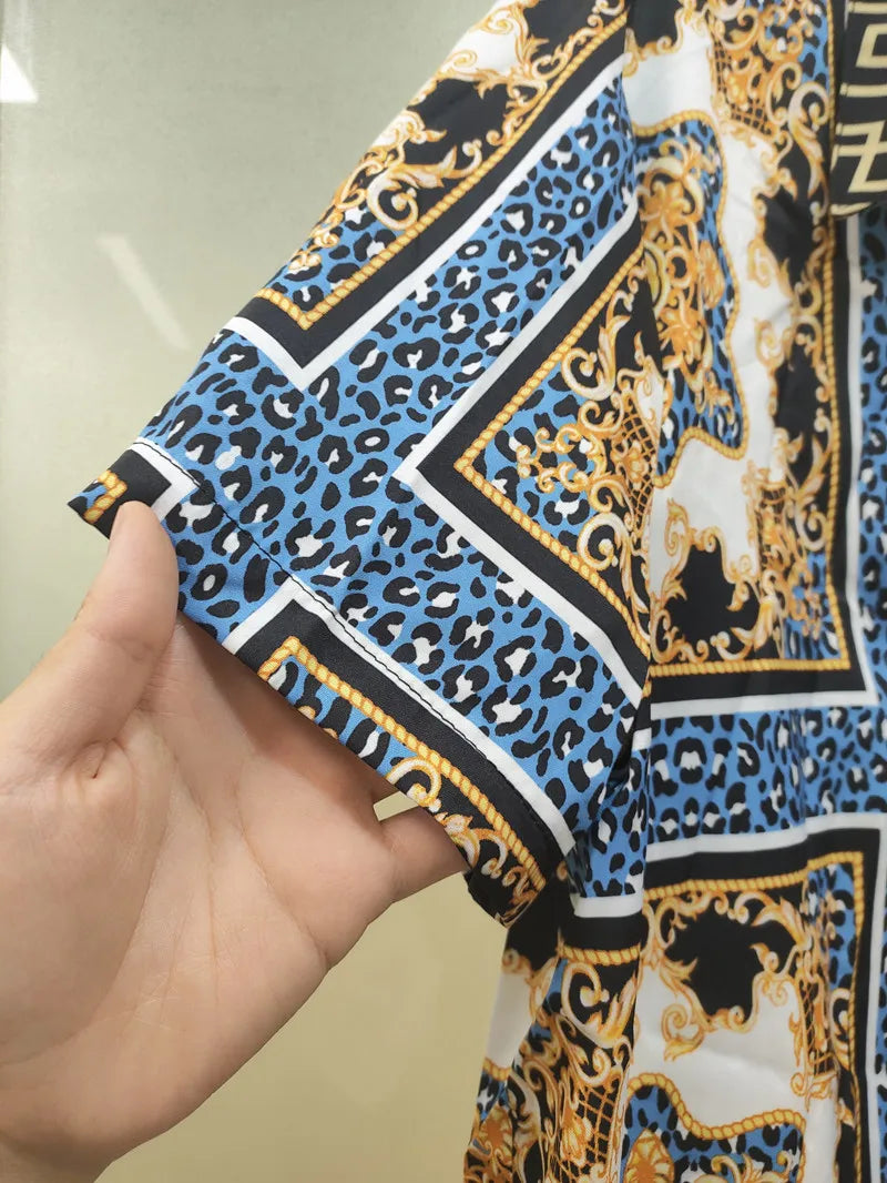 ✨ KK BRAND 3D MULTI-COLOR PRINTED HALF-SLEEVE SHIRT FOR MEN | SUMMER 2025