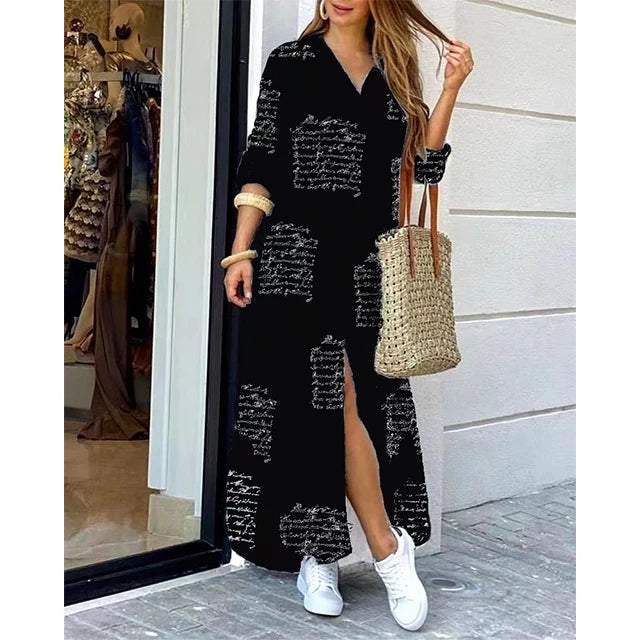 ✨ KK BRAND Women’s Front-Open Printed Long Gown Dress – Smart, Elegant, and Effortlessly Chic & STYLISH DRESS 2025