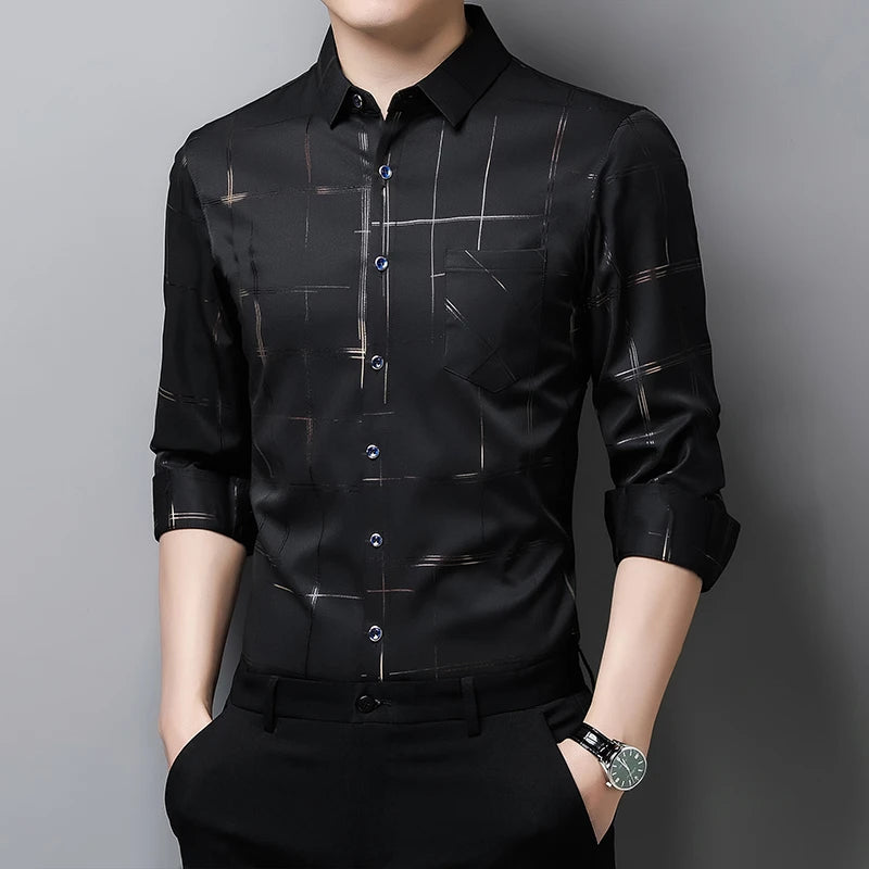 🖤 KK BRAND Men’s Check Design Smart Casual Shirt – The Elevated All-Season Classic 🖤 | 2025