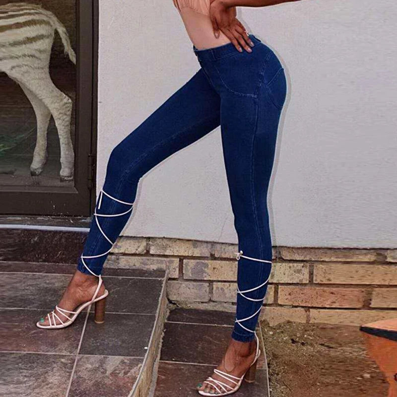 ✨ KK BRAND |  WOMEN'S STYLISH FAUX DENIM FLEECE JEANS PANTS | Bold. Sculpted. Elevated | 2025