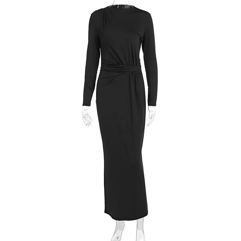 KK BRAND – Elegant Ankle-Length Office Lady Dress Refined Comfort with Confident Style 2025