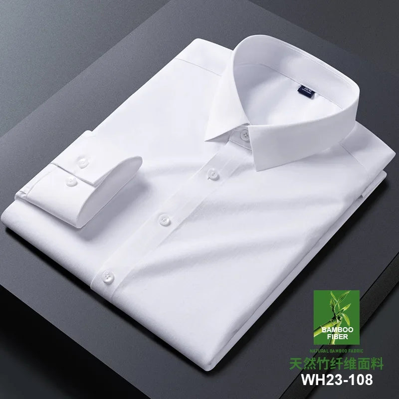 KK BRAND – Men’s Seamless Smart Casual Dress Shirt | Non-Iron Microfiber Cotton | Spring Office Style 2025