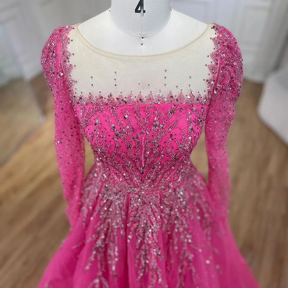 💫 Exquisite Full-Sleeve Tulle A-Line Dress – KK BRAND Signature Elegance  women and girls who appreciate timeless beauty. 2025