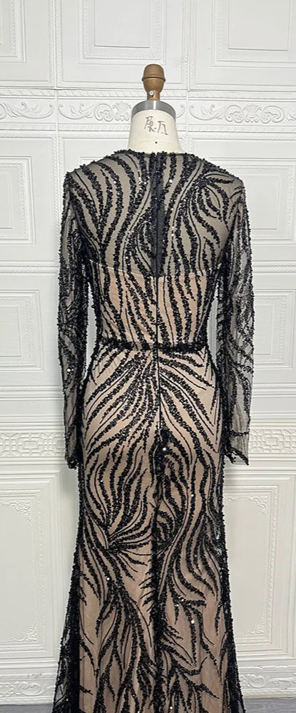 ✨ KK BRAND | ELEGANT BEADED SILK WASHING WEAR EVENING GOWN – WOMEN’S FORMAL TULLE MASTERPIECE | 2025