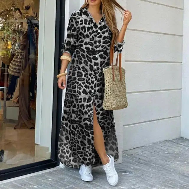 ✨ KK BRAND Women’s Front-Open Printed Long Gown Dress – Smart, Elegant, and Effortlessly Chic & STYLISH DRESS 2025
