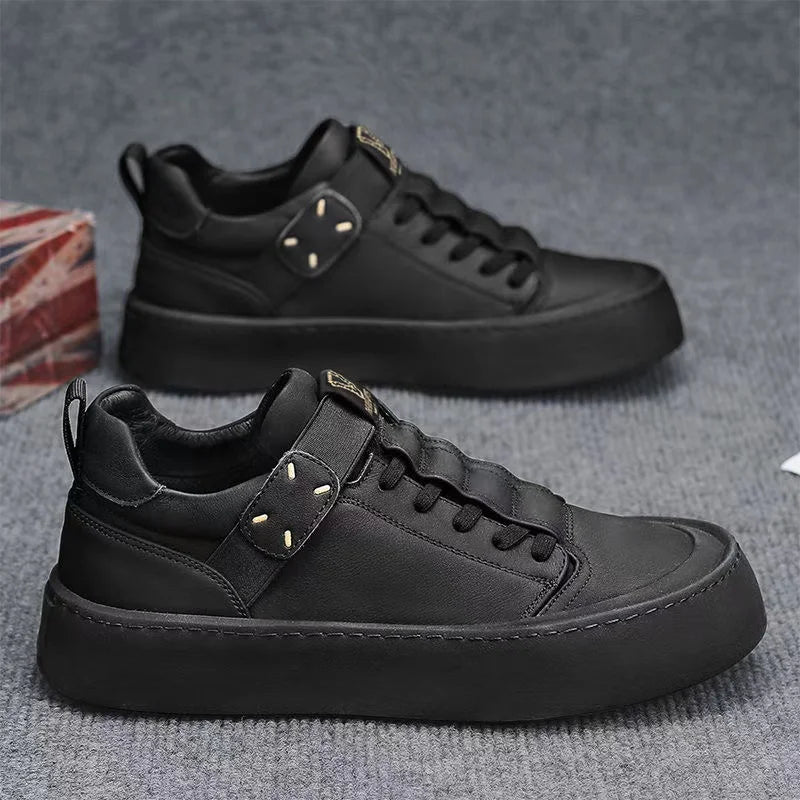 Men's Dark Brown Fur Casual Joggers – Height Increasing Comfort Shoes | KK BRAND 2025