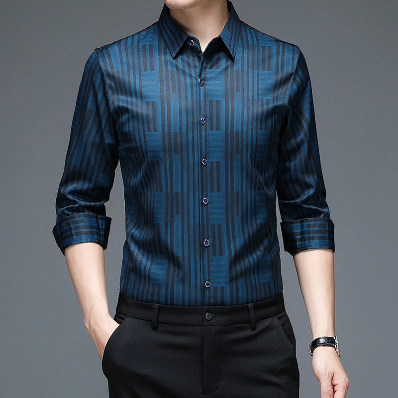 ✨ BY KK BRAND | MEN’S CHECK DESIGN SHIRT | BREATHABLE PC COTTON | SHARP CHECK STYLE ALL SEASONS | 2025