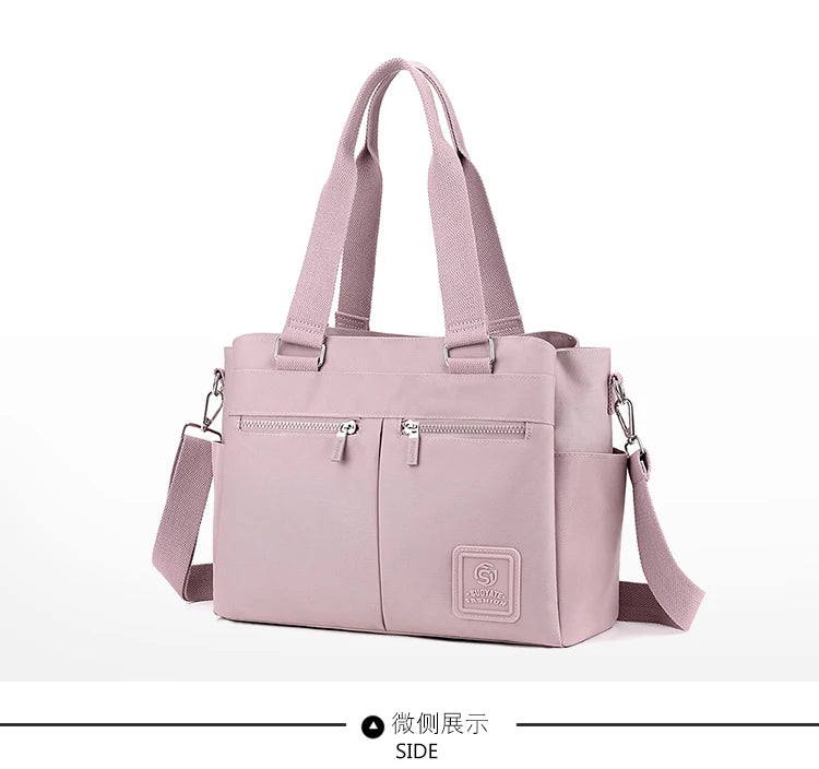 👜 KK BRAND – Leather-Nylon Shoulder Tote Bag Where Elegance Meets Everyday Function 2025