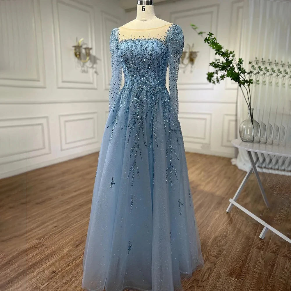 💫 Exquisite Full-Sleeve Tulle A-Line Dress – KK BRAND Signature Elegance  women and girls who appreciate timeless beauty. 2025