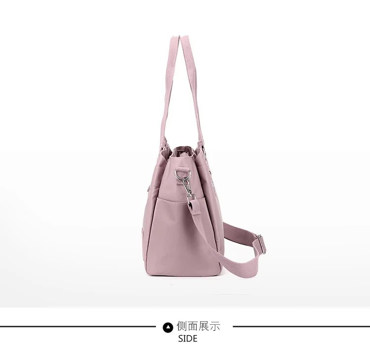 👜 KK BRAND – Leather-Nylon Shoulder Tote Bag Where Elegance Meets Everyday Function 2025