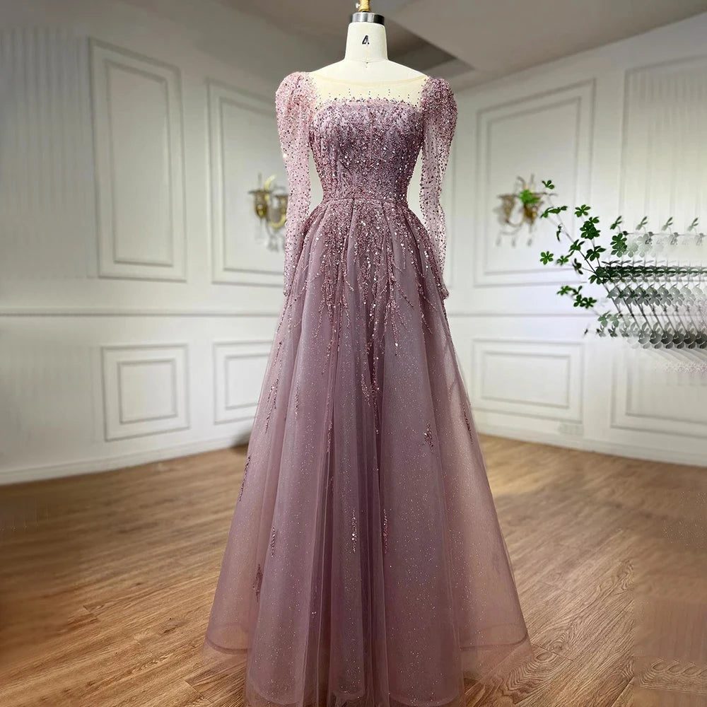 💫 Exquisite Full-Sleeve Tulle A-Line Dress – KK BRAND Signature Elegance  women and girls who appreciate timeless beauty. 2025