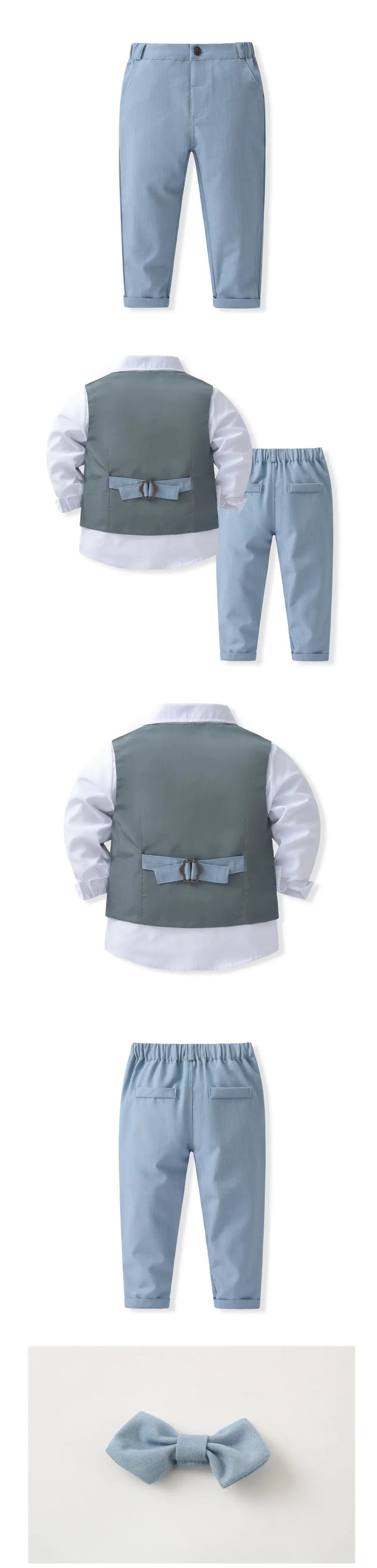 KK BRAND -Kids’ 3-Piece Gentleman Suit Set –  For birthdays, weddings, or special family events 2025