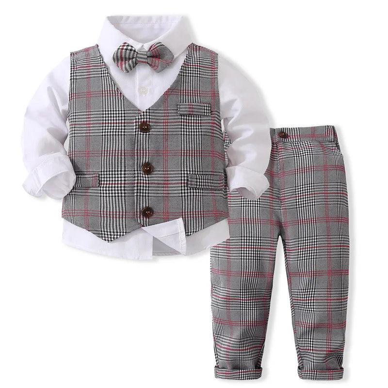 KK BRAND -Kids’ 3-Piece Gentleman Suit Set –  For birthdays, weddings, or special family events 2025