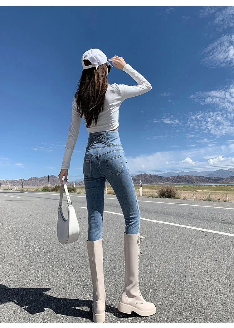 ✨ KK BRAND LIGHT BLUE & LIGHT BLACK CURVE FIT DENIM JEANS FOR WOMEN | 2025