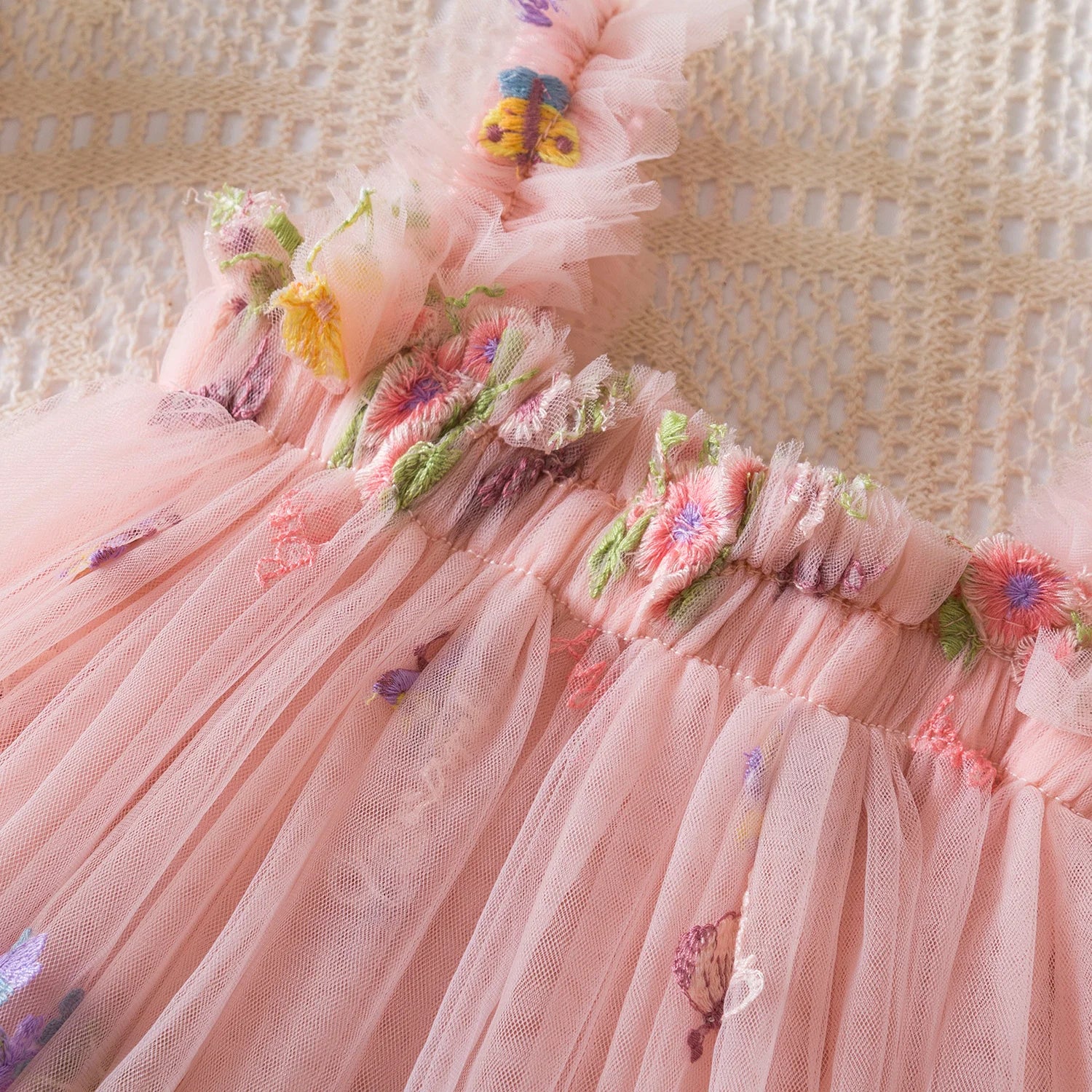 Little Princess Backless Embroidered Dress – Spring Ball Gown by KK BRAND 2025