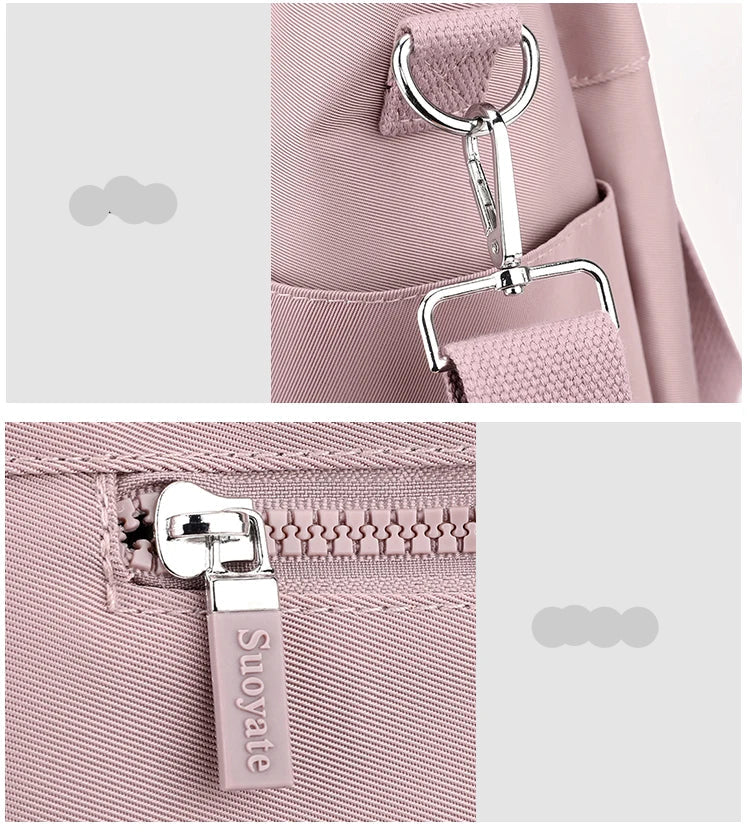 👜 KK BRAND – Leather-Nylon Shoulder Tote Bag Where Elegance Meets Everyday Function 2025