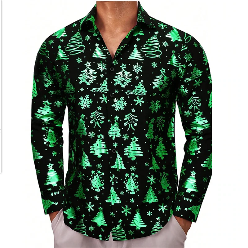 ✨ KK BRAND CONTRAST COLOR 3D PRINTED DRESS SHIRT FOR MEN | DIGITAL RED-WHITE-BLUE PRINT | PC COTTON COMFORT FABRIC | FOUR SEASONS | 2025