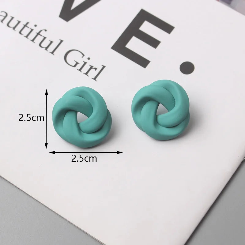 KK BRAND – Girls' Stylish Geometric Stud Earrings  FEMININE | MINIMALIST | ELEVATED DAILY STYLE | 2025