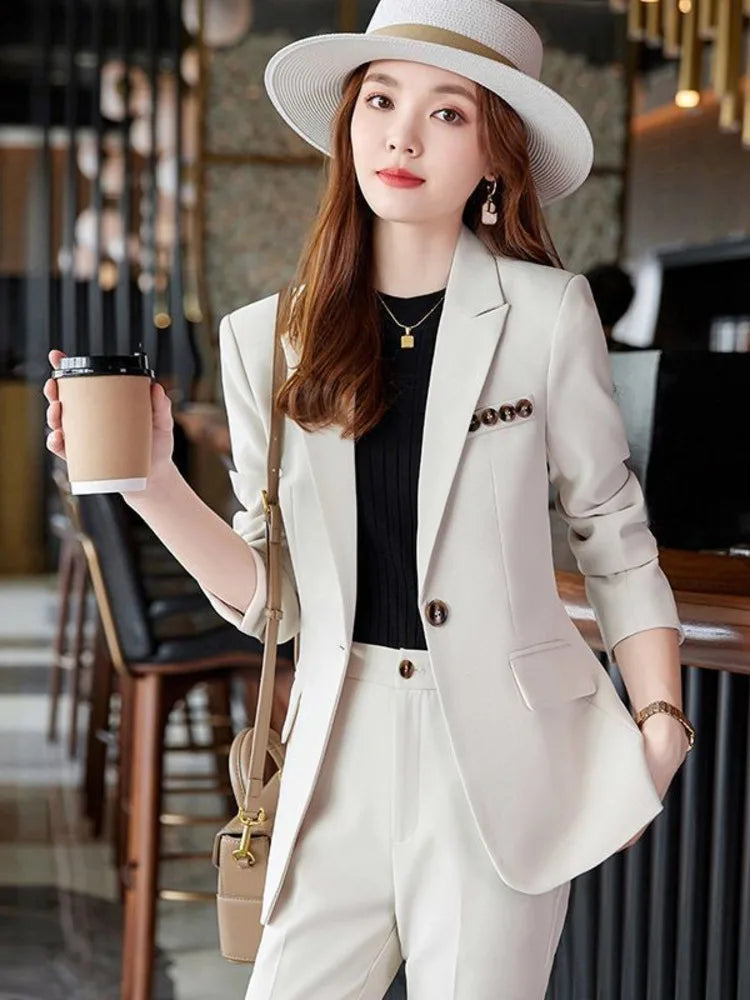 Women's 2-Piece Office Suit – Fly Blazer Set | KK BRAND  Elegant,2025