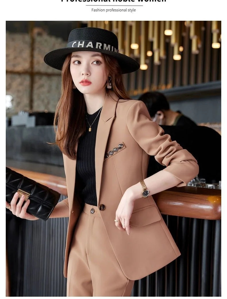 Women's 2-Piece Office Suit – Fly Blazer Set | KK BRAND  Elegant,2025