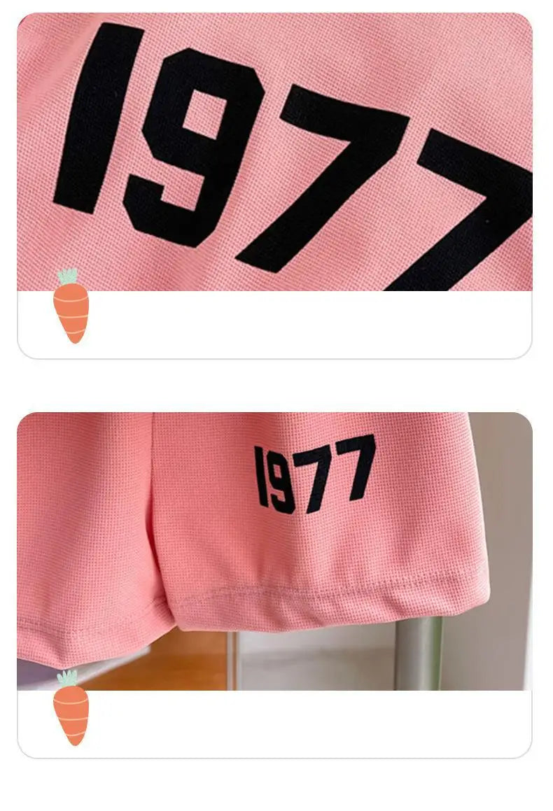 🔤 KK BRAND BOYS' LETTER PRINT 2-PIECE CASUAL SUMMER SET (1–3 YEARS) | 2025