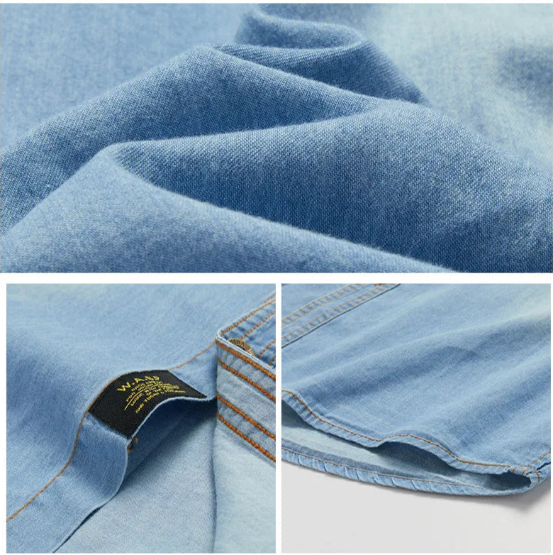 👕 KK BRAND | STYLISH DENIM SHIRT – 100% COTTON DENIM | DOUBLE POCKET | 2025 COLLECTION