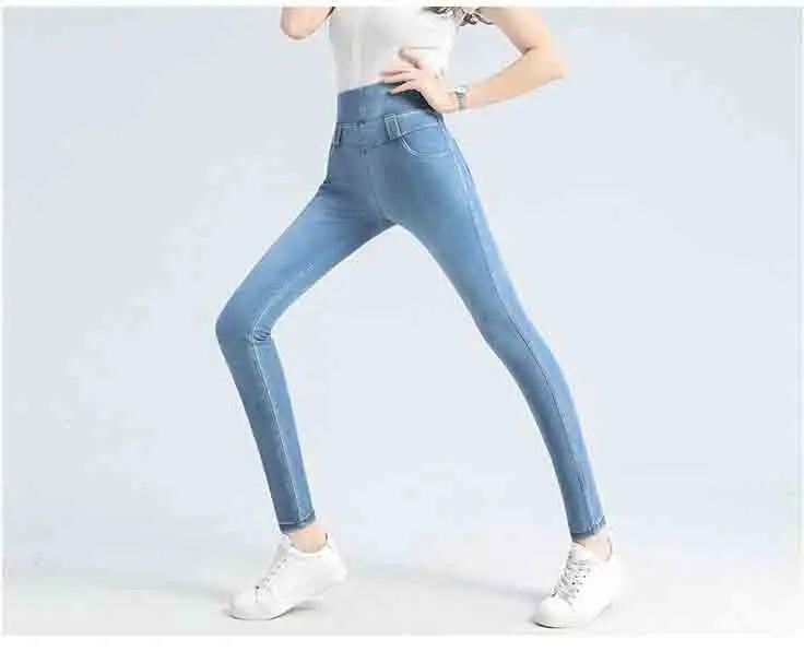 ✨ KK BRAND HIGH-WAISTED STRETCH DENIM JEANS FOR WOMEN | SPRING 2025