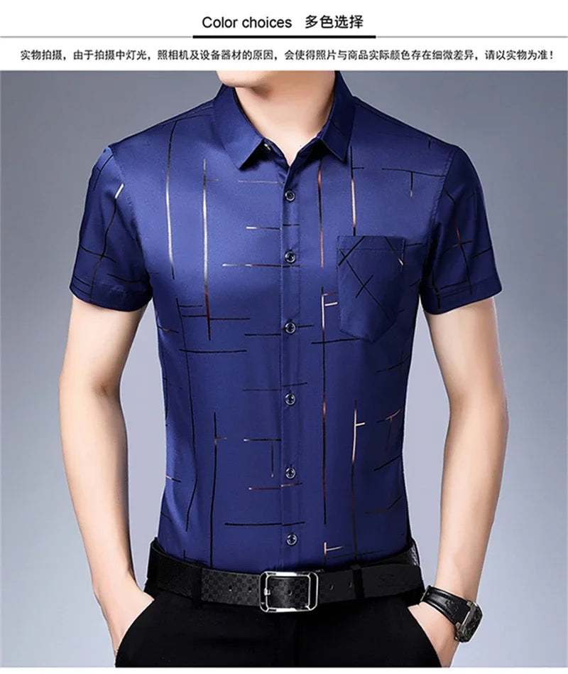 🖤 KK BRAND Men’s Smart Casual Short-Sleeve Dress Shirt – The Perfect Blend of Style &amp; Comfort 🖤| 2025