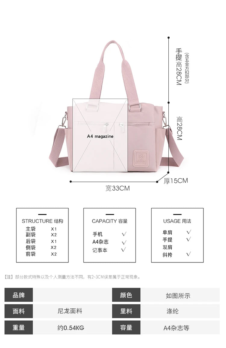 👜 KK BRAND – Leather-Nylon Shoulder Tote Bag Where Elegance Meets Everyday Function 2025