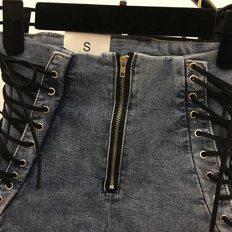 ✨ KK BRAND | High-Waist Lace-Up Washed DENIM STYLISH JEANS FOR WOMEN'S / GIRLS | 2025 ✨