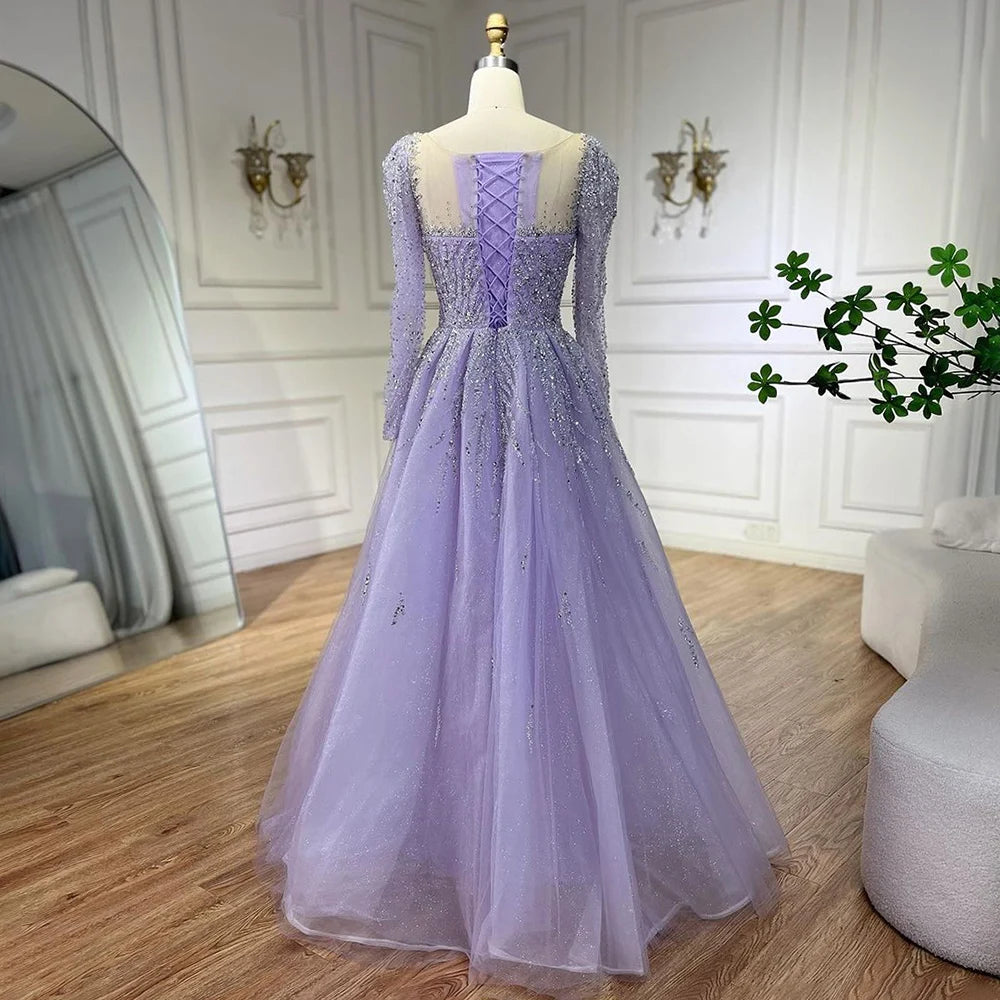 💫 Exquisite Full-Sleeve Tulle A-Line Dress – KK BRAND Signature Elegance  women and girls who appreciate timeless beauty. 2025
