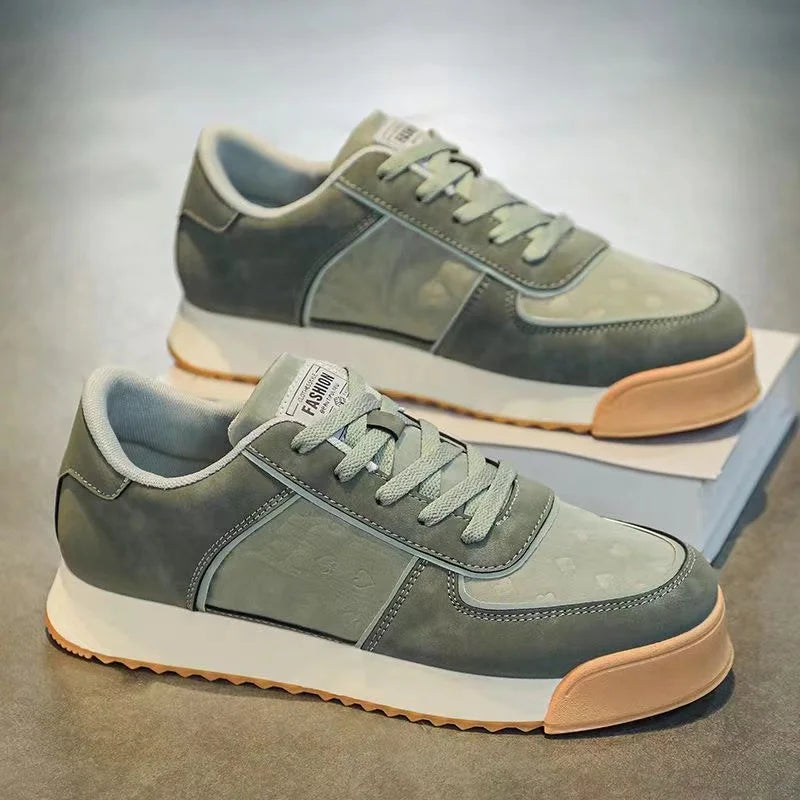 Men's Dark Brown Fur Casual Joggers – Height Increasing Comfort Shoes | KK BRAND 2025