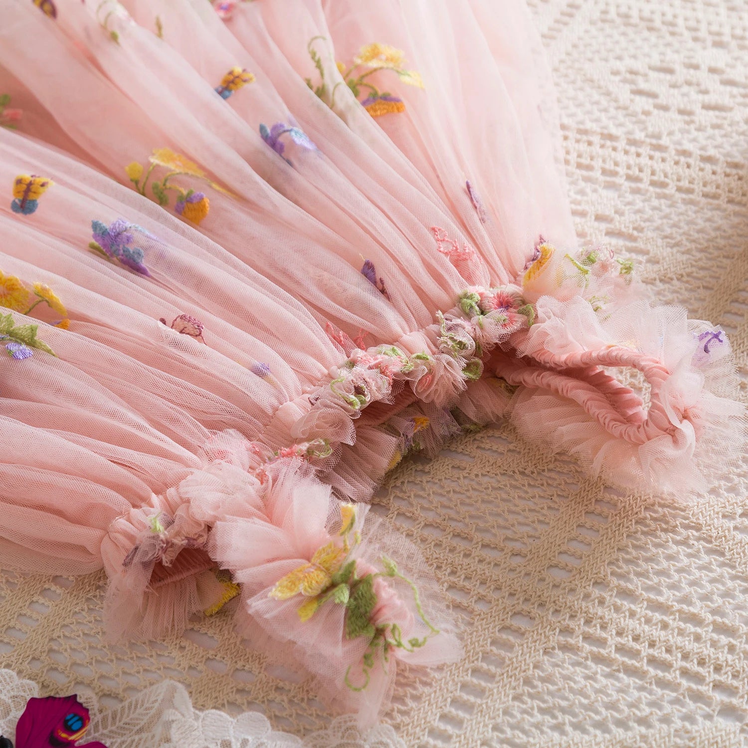 Little Princess Backless Embroidered Dress – Spring Ball Gown by KK BRAND 2025