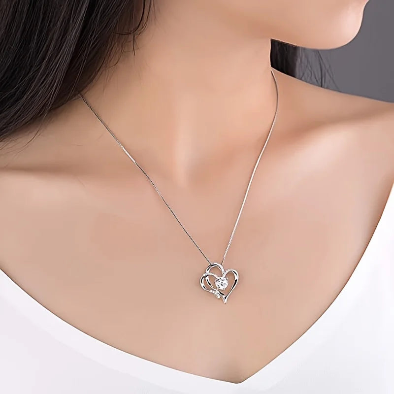 💖 KK BRAND | Women’s Heart Pendant Necklace – Cute, Romantic &Timeless  Elegant Heart Zircon Necklace 💖  | 2025