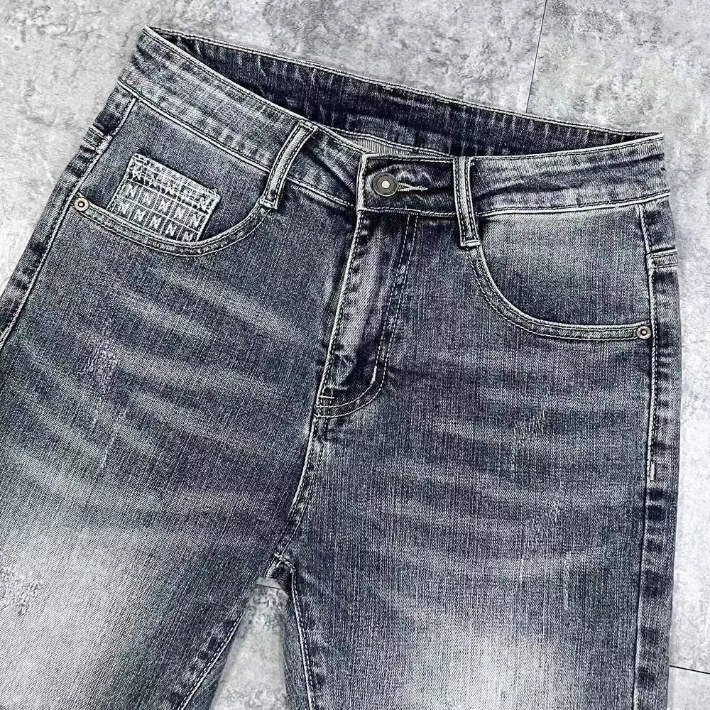 KK BRAND Men's Designer Denim Shorts – Trendy, Stretchy, and Perfect for Summer