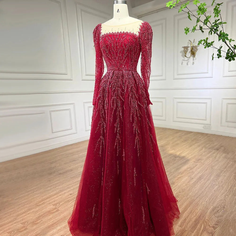 💫 Exquisite Full-Sleeve Tulle A-Line Dress – KK BRAND Signature Elegance  women and girls who appreciate timeless beauty. 2025