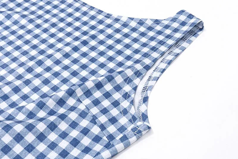 BY KK BRAND – Check Design Cotton Top | Summer & Streetwear Edit | 2025