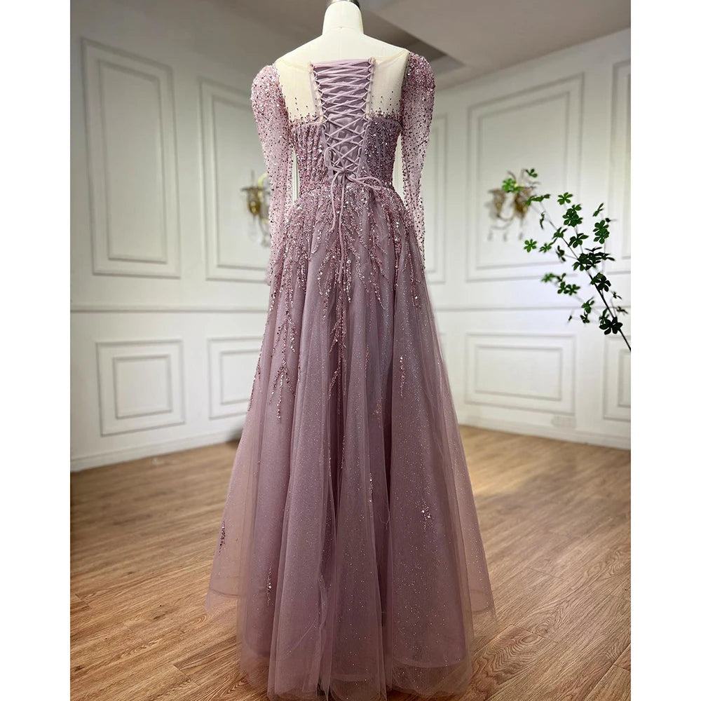 💫 Exquisite Full-Sleeve Tulle A-Line Dress – KK BRAND Signature Elegance  women and girls who appreciate timeless beauty. 2025