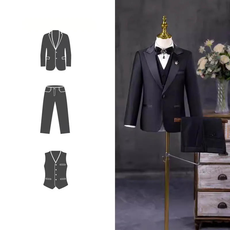 👔 KK BRAND Premium Boys’ Formal Tuxedo Suit – Dapper Looks for Little Gentlemen 3 PIECE SUITS FOR MEN'S | 2025