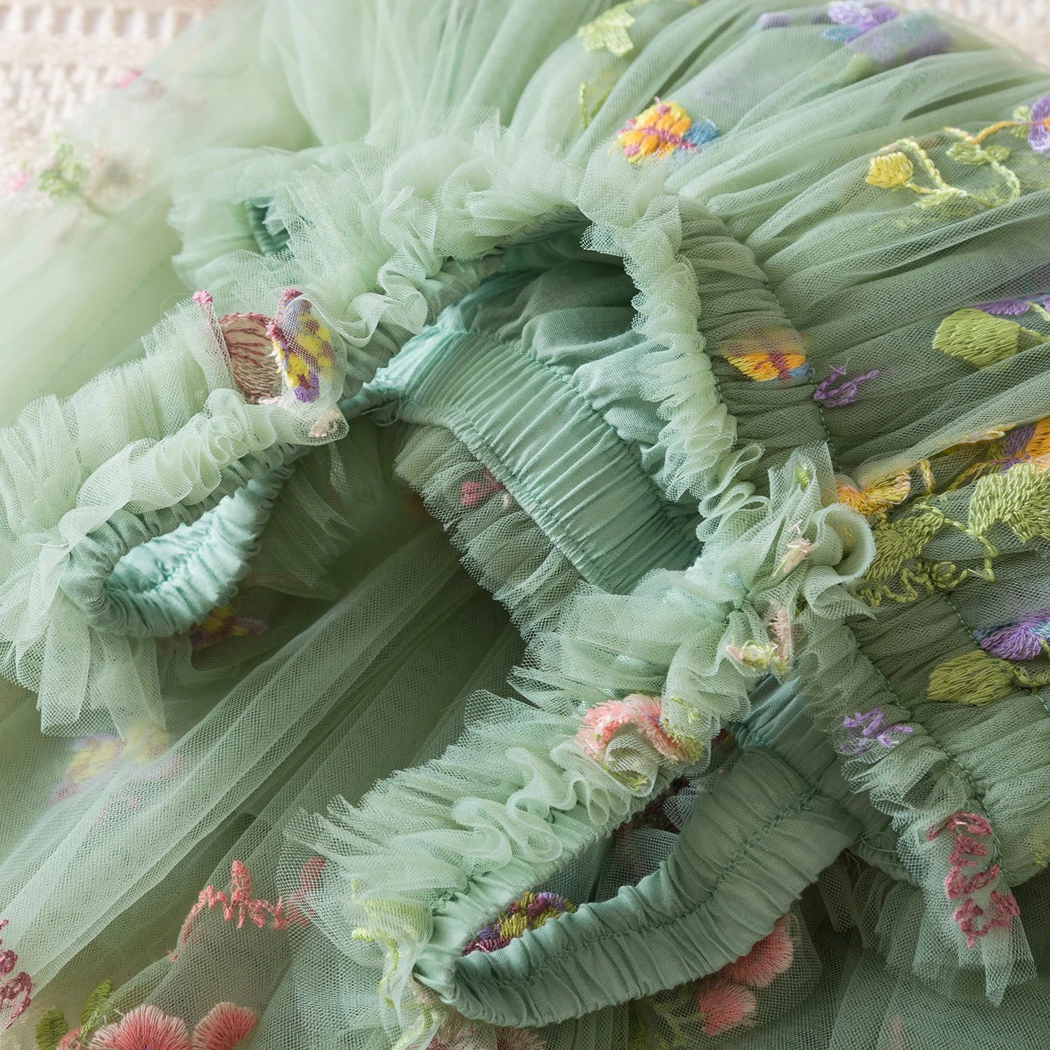 Little Princess Backless Embroidered Dress – Spring Ball Gown by KK BRAND 2025