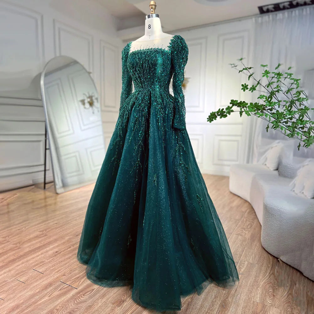 💫 Exquisite Full-Sleeve Tulle A-Line Dress – KK BRAND Signature Elegance  women and girls who appreciate timeless beauty. 2025