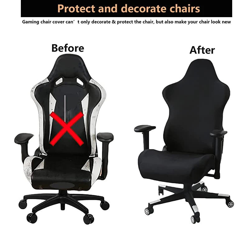 KK BRANDS GAMEING CHAIRS SLIP COVERS  – Wrinkle-Free & Machine Washable YOUR CHAIRS LOOKS GOOD