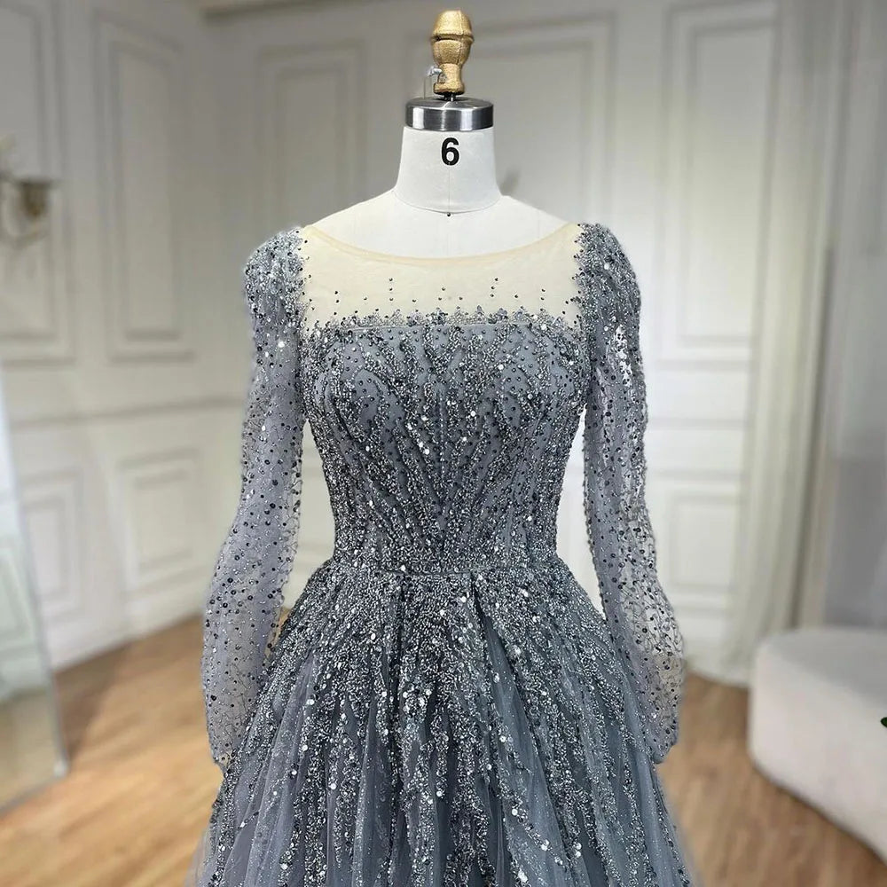 💫 Exquisite Full-Sleeve Tulle A-Line Dress – KK BRAND Signature Elegance  women and girls who appreciate timeless beauty. 2025