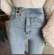 ✨ KK BRAND LIGHT BLUE & LIGHT BLACK CURVE FIT DENIM JEANS FOR WOMEN | 2025