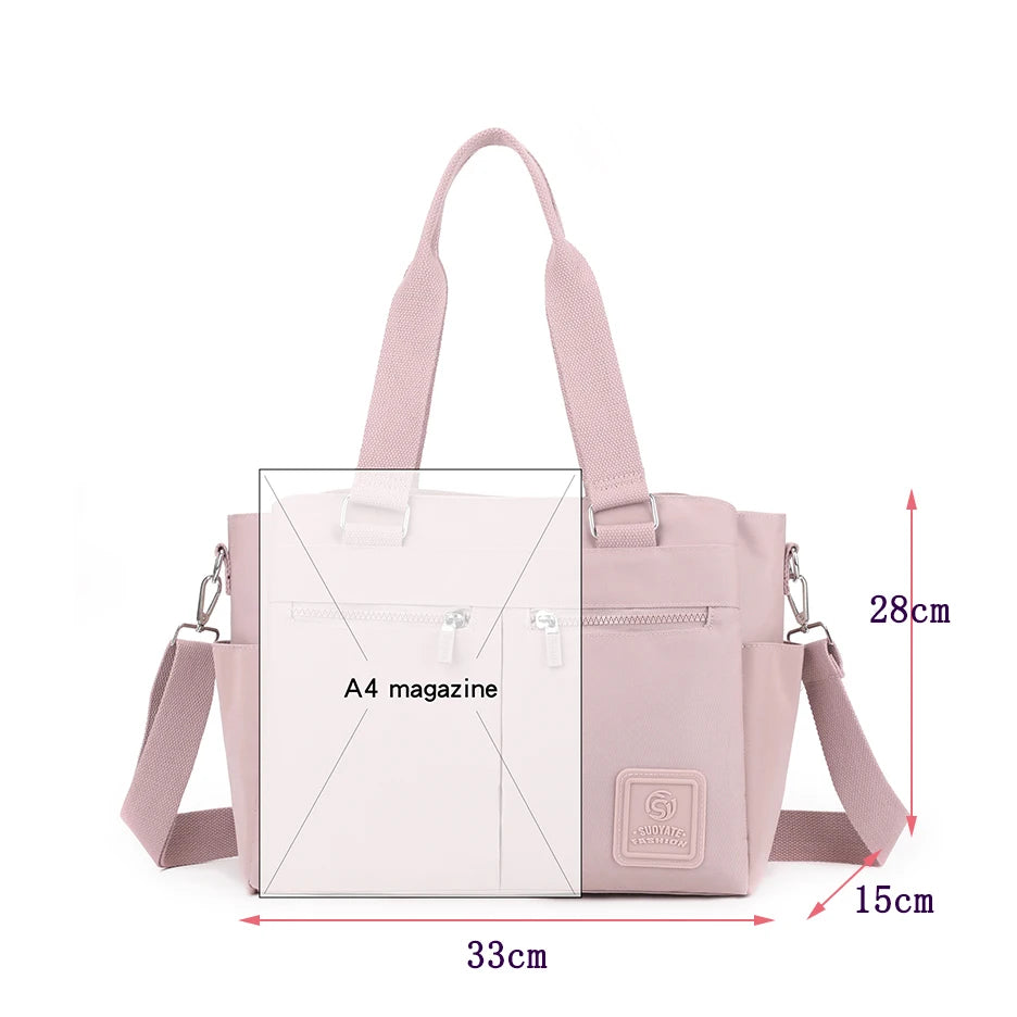 👜 KK BRAND – Leather-Nylon Shoulder Tote Bag Where Elegance Meets Everyday Function 2025