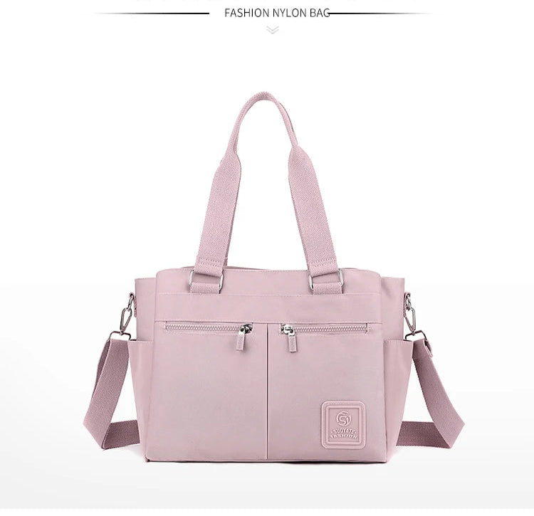 👜 KK BRAND – Leather-Nylon Shoulder Tote Bag Where Elegance Meets Everyday Function 2025