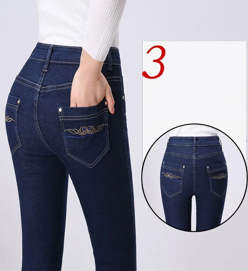 👖 KK BRAND | WOMEN'S DENIM REDEFINED LUXE STRETCH HIGH-WAISTED STRAIGHT JEANS | 2025