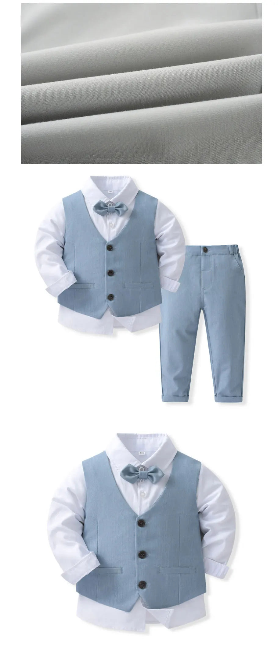 KK BRAND -Kids’ 3-Piece Gentleman Suit Set –  For birthdays, weddings, or special family events 2025