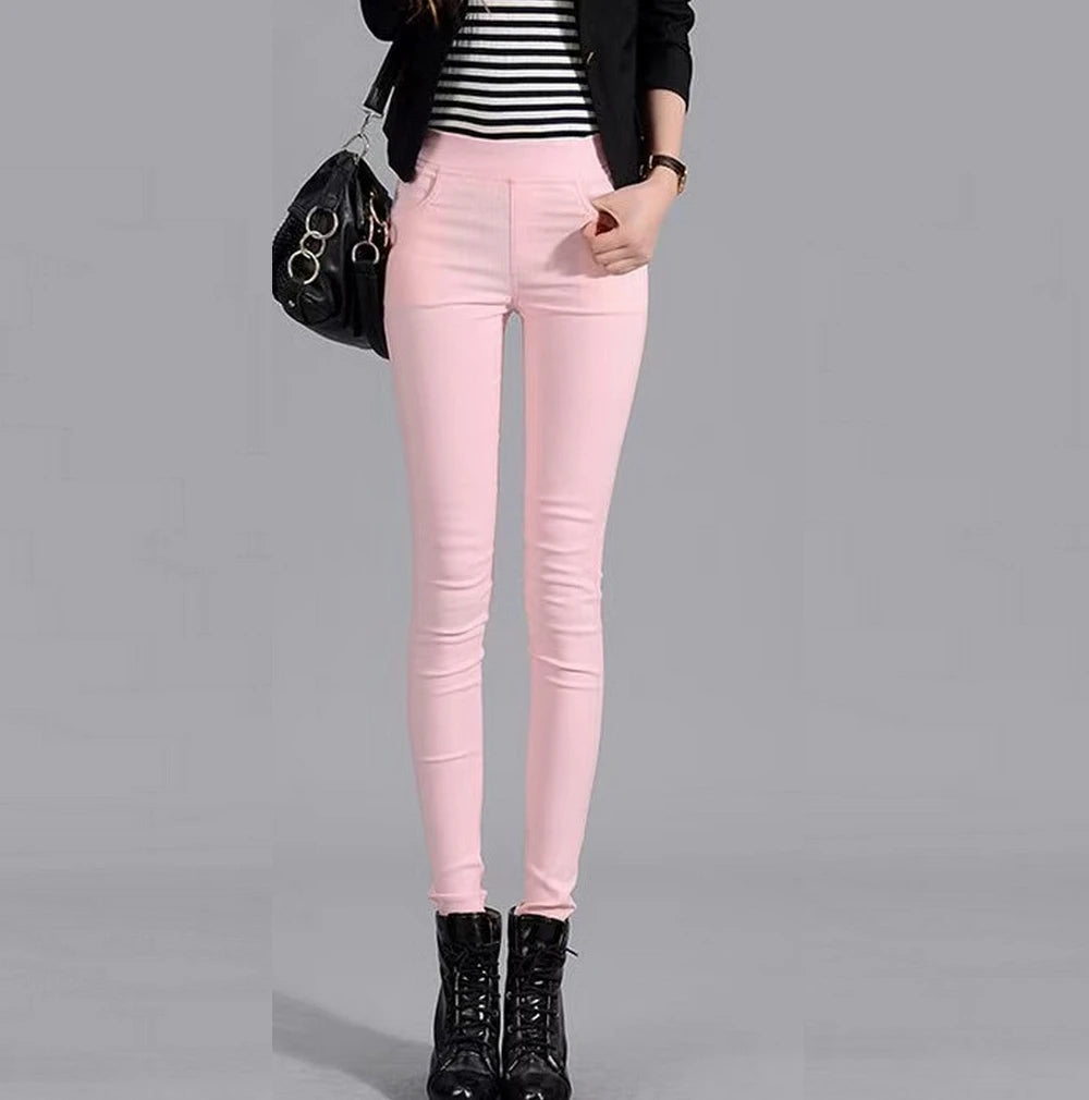 KK BRAND – Women’s High-Waist Stretch Denim Pants | Comfortable &amp; Stylish Everyday Fit | 2025