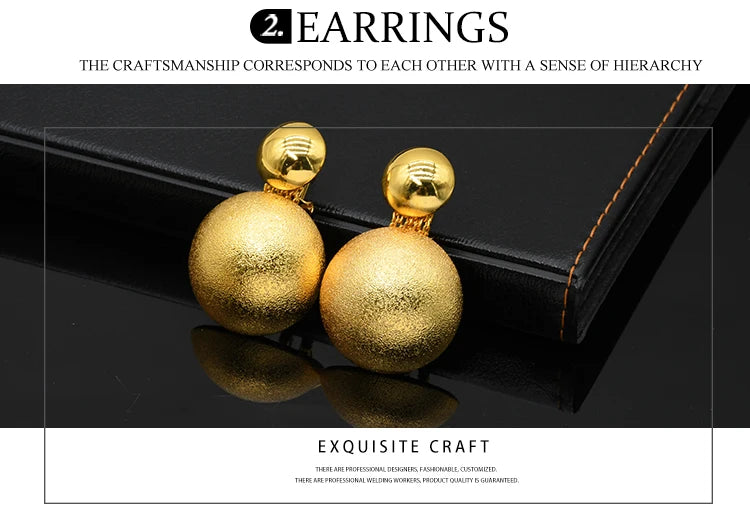 ✨ Women’s Gold Bohemian Jewelry Set – BY KK BRAND Dubai Wedding Collection (4-Piece Set) |2025